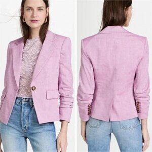 NWT $748 VERONICA BEARD Hosanna Crop Dickey Jacket 6 BARELY ORCHID